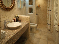 小顆粒馬賽克室內設計應用