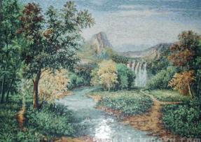 山水畫馬賽克
